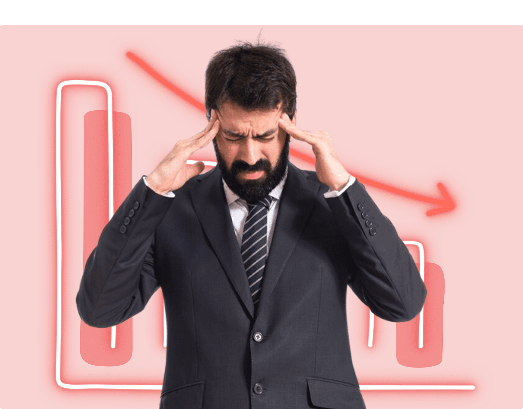 bad business strategy stress business man
